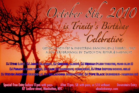 Absolution / Trinity’s Birthday Celebration