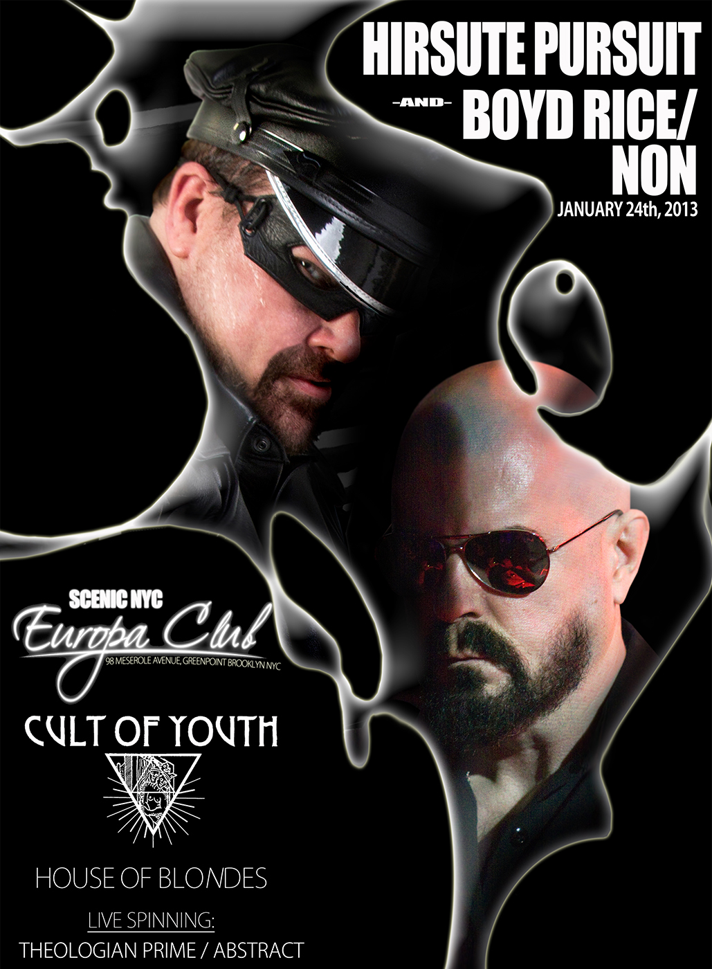 Hirsute Pursuit and Boyd Rice at Europa Club