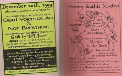 Alchemy / Dead Voices on Air / Secret Satan (2 passes)