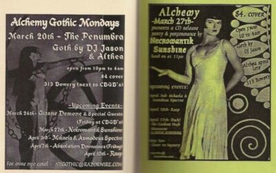 Alchemy / The Penumbra / Nekromantik Sunshine… etc. (2 passes)