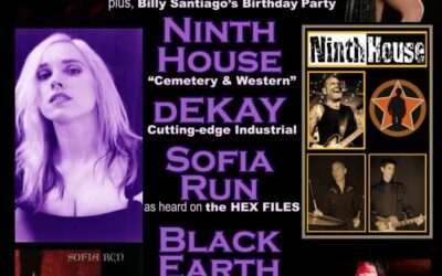 Absolution presents: Incantation – live shows by dEKAY, Black Earth, Sofia Run, Whispers of the Sparrows, Ninth House & Nikki LeVillain on Saturday, October 8th
